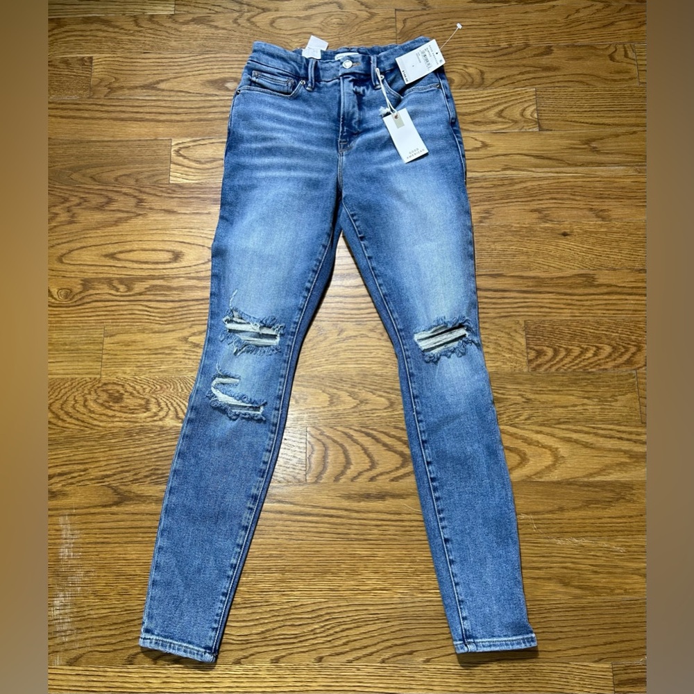 Good American High Rise Blue Jeans